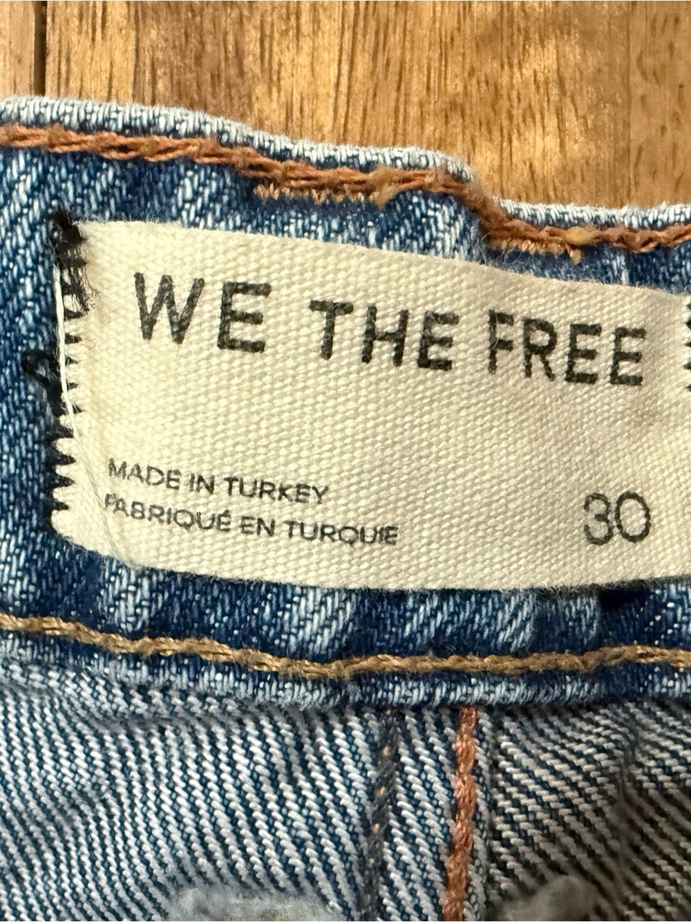 We The Free Good Luck Daisy Printed Denim Barrel Leg Jeans 30 - Picture 4 of 10